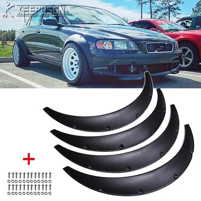 Flexible Car Fender Flare Arch Wheel Wide Body 4pcs For Volvo S60 S40 S80 S90 • $69.35