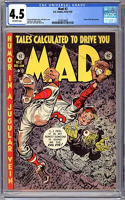Mad #2 Cgc 4.5 *harvey Kurtzman & Wally Wood* Golden Age Pre-cca Censure Ec 1952 • $1695