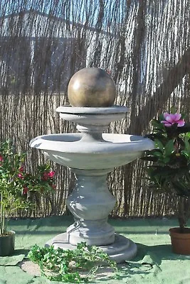 £448.75 • Buy  Regis Ball Water Fountain Feature Stone Garden Ornaments Solar Pump