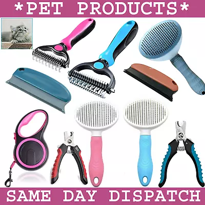 £3.05 • Buy Professional Pet Dog Cat Comb Brush Dematting Undercoat Grooming Hair Rake Tools