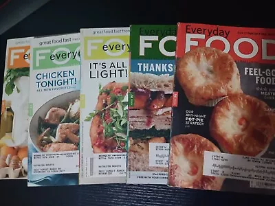 Martha Swerart Everyday Food Magazine Lot Of 5 Vintage • $9.99