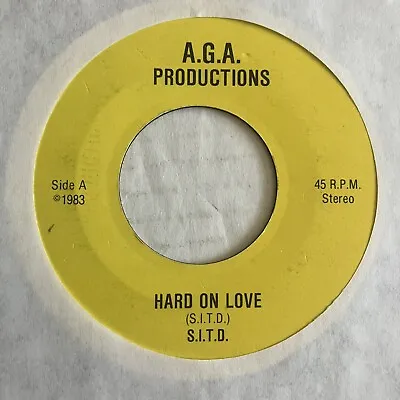 Sitd Hard On Love Private Press Metal Record 45 Rpm 7  S.i.t.d. Glam Rock 1983 • $60