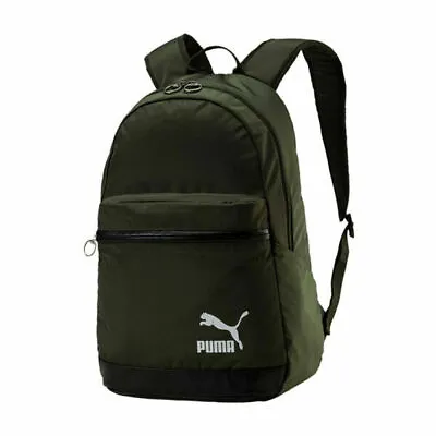 $76.98 • Buy Puma Originals Daypack Backpack 2 Strap Rucksack Green Unisex Bag 075086 06 A42D