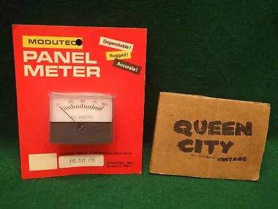 Vintage Modutec Panel Meter IMS AVV 0-100 AC Volts/voltmeter NOS • $12