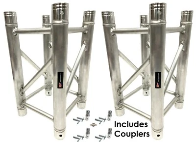 $319.99 • Buy 2PCS 1.64FT Aluminum DJ Light Stands Stage Truss Segment Fit F34 290mm.x290mm