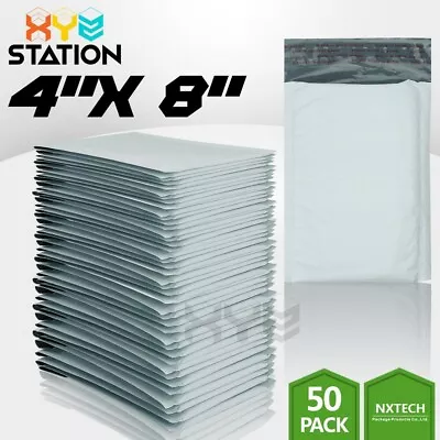 50 PCS  #000 4x8 (4x7) Poly Bubble Mailers Padded Envelope Shipping Supply Bags • $8.95