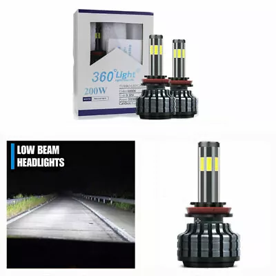 360° 6 Sided 9007/HB5 LED Headlight Bulbs Kit For Ford F-150 1992-2003 Low Beam • $13.04