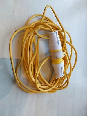 110v Extension Lead 16A 1.5mm Yellow Site Power Cable Transformer Plug Used Item • £0.99