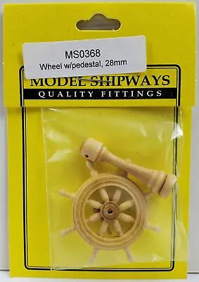 Model Shipways HELM & PEDESTAL Boxwood 1-1/8  (28mm) Rim Dia. 1 Pack • $6.99