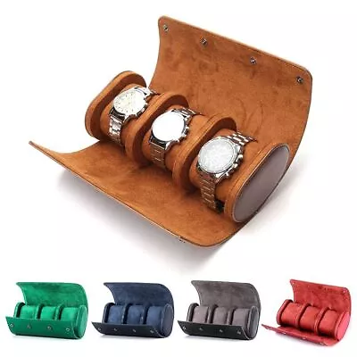 Gift Travel Watch Roll Display Case Watch Storage Box Watch Bag 1/2/3 Slot • $40.11