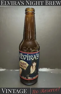 ✨VINTAGE✨ ELVIRA  MISTRESS OF DARK  Night Brew Bottle  Beer Cassandra Peterson • $33.91