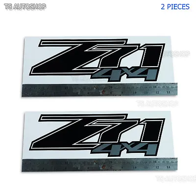 Z71 4x4 Sticker Black Silver Decal Fits Chevrolet Chevy Holden Colorado 2006 17 • $22.79