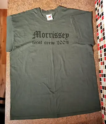 Morrissey 2004 Local Crew Concert/tour Shirt XL The Smiths Merch Rare Exclusive • $99.63