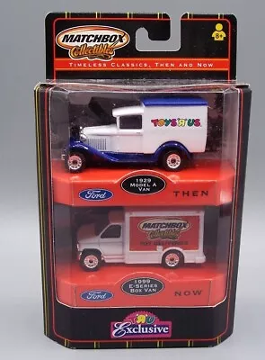 “matchbox” **toys R Us Exclusive** Then & Now Ford Van Mb-38 Two Pack Mint Boxed • $4.95