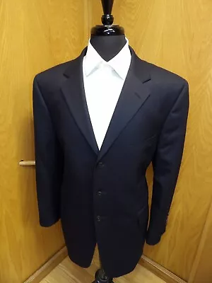 Mens Blazer Sport Coat Jacket J Crew 46r Navy Blue 100% Wool NWOT   S#36 • $59.99