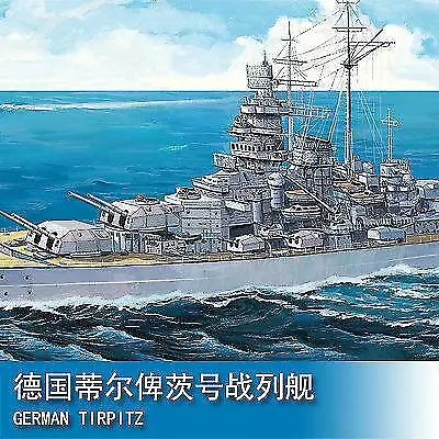 80909 MiniHobby Model Kit 30CM German Tirpitz Battleship Warship With Motor • $19.53