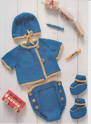 Baby's Layette Designed By Val Pierce~knitting Pattern~magazine Extract • £0.99