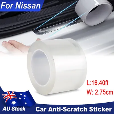 2023 Transparent Vinyl Car Door Sill Scuff Cover Plate Sticker Bumper For Nissan • $18.78