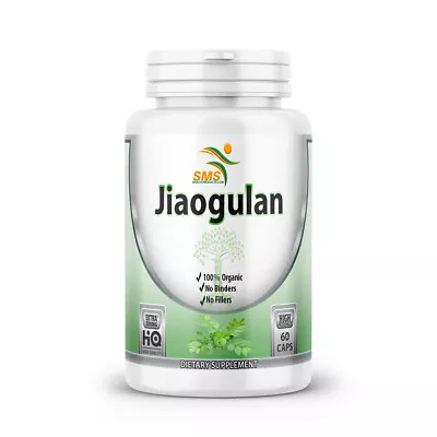 Jiaogulan Herb Pills 100% Gynostemma Pentaphyllum 60 Veggie Caps Organic 500mg  • $12.73