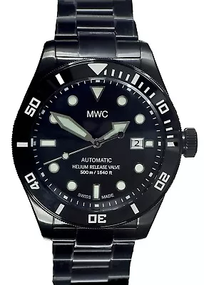 MWC Swiss Made | 500m | 25 Jewel Auto Diver | PVD Stainless Steel | Helium Valve • £845.50