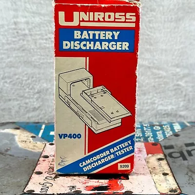 UNIROSS VP400 Battery Discharger / Tester Camcorder Instructions • £4.99