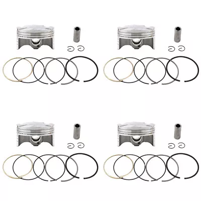 4 Set Piston & Rings Pin For Yamaha YZF-R6 2008-2017 13S-11631-00-00 67.50mm +50 • $310