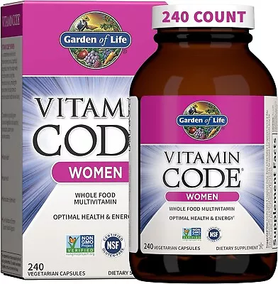 Garden Of Life Vitamin Code Women Multivitamin 240 Caps EXP 09/2024 • $37.99