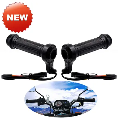 22mm Electric Hand Heated Moded Grips 4 Modes Warmers Motorcycle Handlebar 12V • $23.99