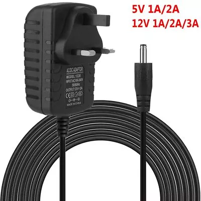 5V 12V 1A 2A 3A 100-240V LED Strip Power Supply Charger AC/DC Adapter UK Plug • £4.90