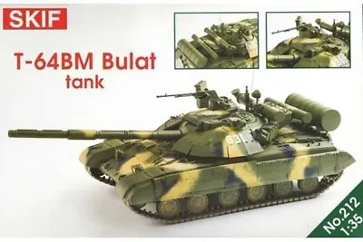 T-64BM Bulat Ukranian Main Battle Tank 1/35 Scale SKIF Plastic Model Kit #212 • $44