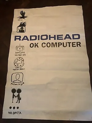 Radiohead OK Computer Genuine Vintage 1997 Poster Giant 60 X40  5 Foot Tall • £45