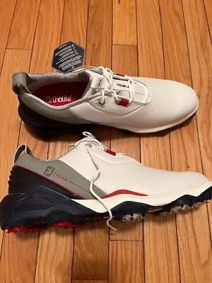 FootJoy FJ Mens Tour Alpha Golf Red White Blue Grey 55500 / Size 11 NWOB • $124.99