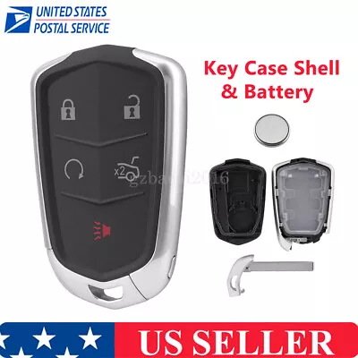 Key Fob Shell Pad Case For Cadillac ATS 2015 2016 2017 2018 2019 HYQ2AB +Battery • $9.99