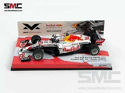 Red Bull F1 RB16B Max Verstappen Turkish GP 2021 World Champion 1:43 MINICHAMPS • $129