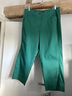 £65 • Buy OSKA Womens Cotton Striped Green  Trousers Size 4