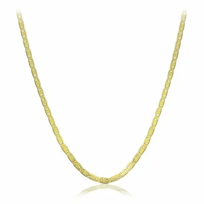10k Solid Yellow Gold Mariner Chain Necklace 1.3mm Sizes 16 -24  Available • $149.79
