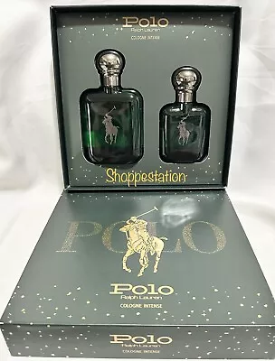 $85 • Buy Ralph Lauren Polo Cologne Intense 2 Pcs Gift Set Spray 4oz / 118ml + 2oz / 59ml