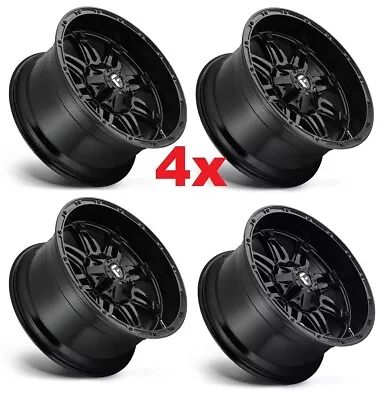 $995 • Buy 17 All Black Fuel Wheels Rims Fits Chevrolet Gmc Five 5 Trucks Vans 