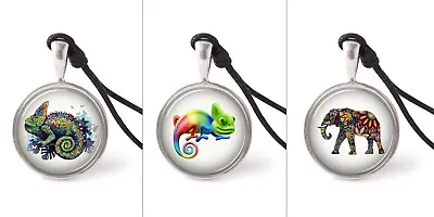 Colorful Animals Necklace Pendants Pewter Silver Jewelry JNP • $9.99