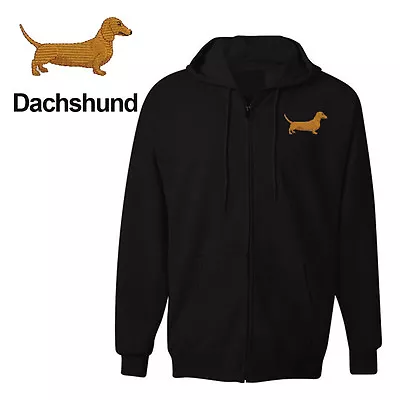 Dachshund Wiener Dog Zipper Hoodie Sweatshirt Jacket Training Shirt • $34.49