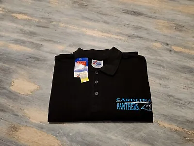 Vintage Carolina Panthers Shirt Mens L  NFL MAJESTIC NEW TAGS 90s • $29.99