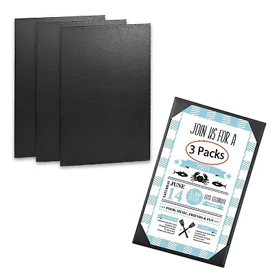 3 Packs Restaurant Menu Covers Holders 8.5x14 Inches Single View Leather Men... • $49
