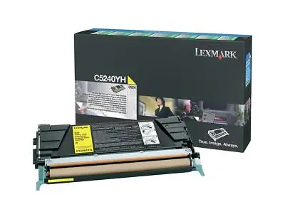 Genuine Lexmark C524/C534 Return Programme Toner Cartridge Yellow C5240YH A- • £28.89