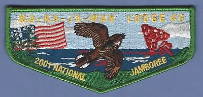 Ma-ka-ja-wan Lodge 40 National Jamboree 2001 Boy Scout Oa Flap Patch S39 • $8