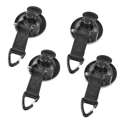 $20.39 • Buy 4*suction Cup Attachment & Ring Max. 22Kg Folding Vacuum Cleaner Camping Vehicle