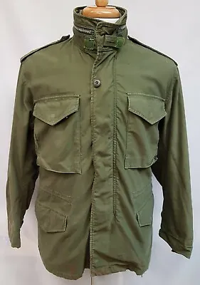 Genuine 1968 US Army Issue Olive Green 107 M65 Combat Jacket Small Reg SR #4 • £139.95