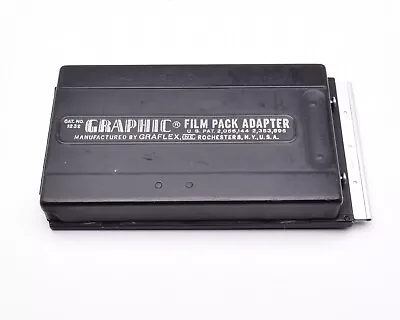 Graflex 2-1/4x3-1/4 Graphic Film Pack Adapter Dark Slide Cat 1232 READ (#10802) • $9.95