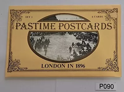 Set Of 4  PASTIME POSTCARDS  London In 1896 (P090) • £5.75