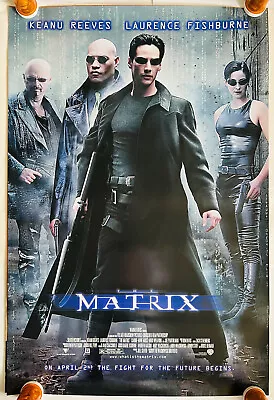 The MATRIX 1999 Original D/S Rolled Movie Poster Reeves Moss • $850