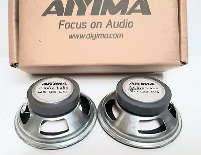 AIYIMA 2Pcs Audio Portable Speakers 4Ohm 10W Mid Range 3inch • £16